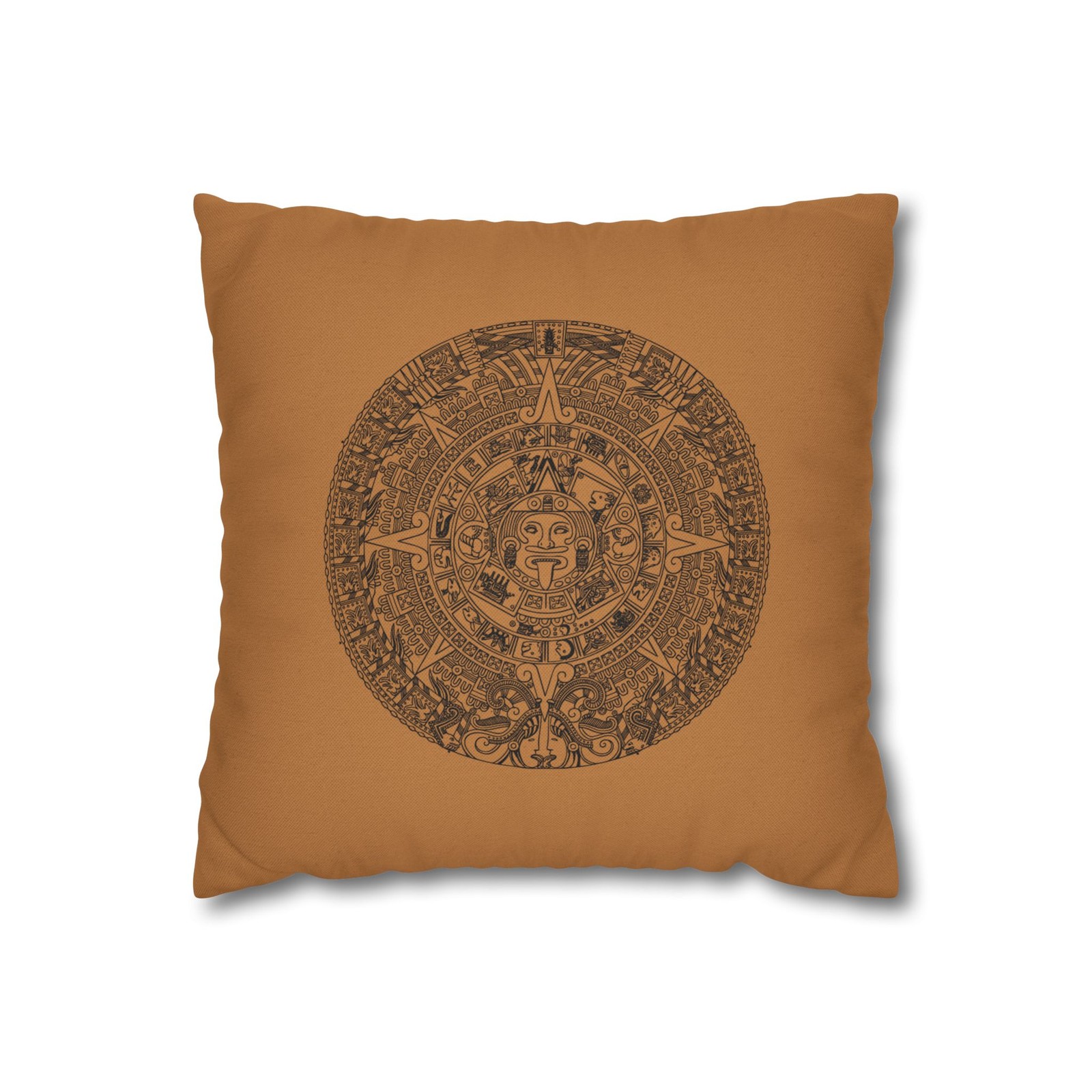 Aztec Sun Calendar Pillowcase | Square Pillowcase