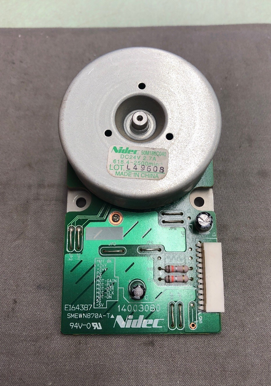 NIDEC MOTOR ASSEMBLY 50M186C040 24V 14003080
