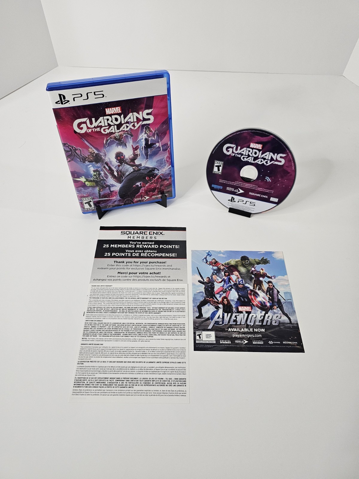 Marvel's Guardians of the Galaxy (PS5) - CIB w/ 3 Inserts - Excellent Condition