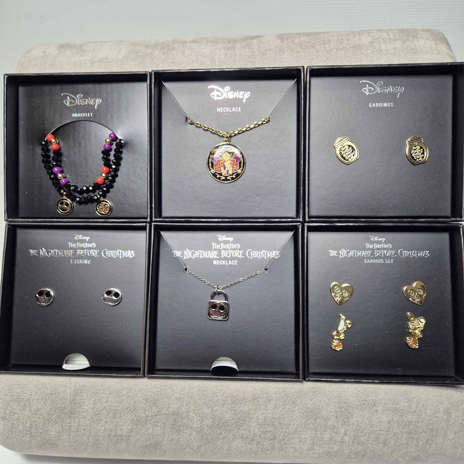 The Nightmare Before Christmas (Disney) 6 X Jewellery Sets Gold & Rhodium Plated