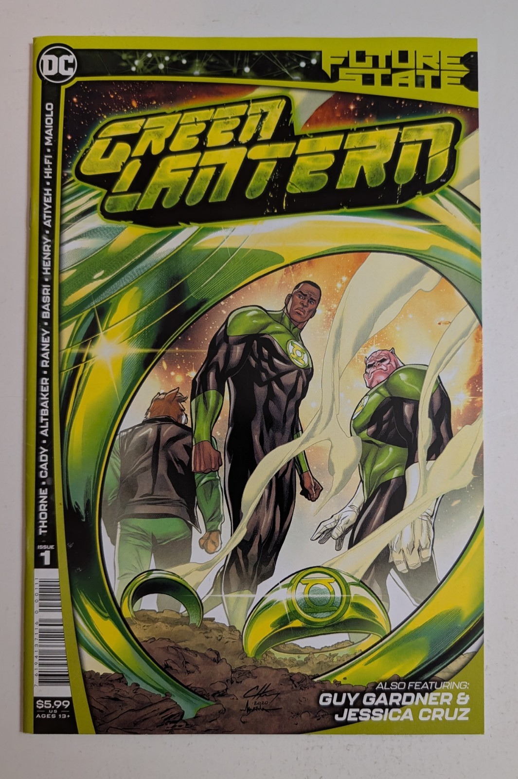 Future State: Green Lantern #1, 2021, KEY, Clayton Henry Cover (NEAR MINT)