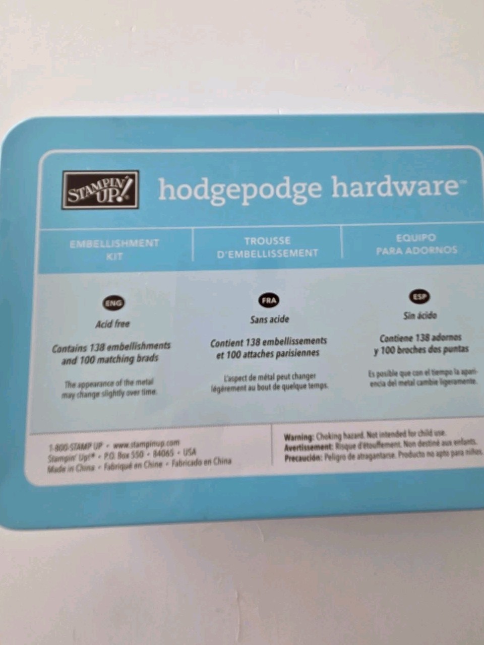 Stampin' Up Hodgepodge Hardware Aged Copper # 105532- Only A Few Have Been Used