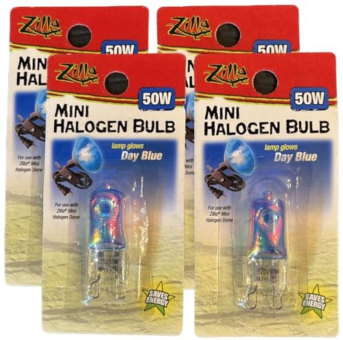  Mini Halogen Bulb - Day Blue 50W - Pack of 4 