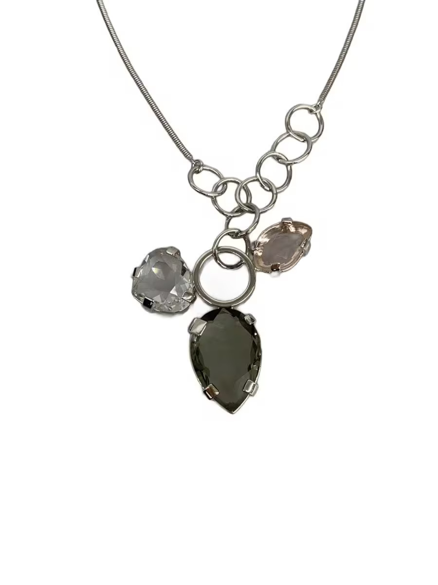 Swarovski Necklace Swarovski Slv With Top Ladies M1t04