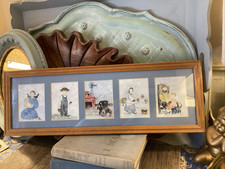 BARBARA RASA BATIKS 5 ADORABLE PICTURES Amish Baby Kids ORIGINAL ART ❤️numbered