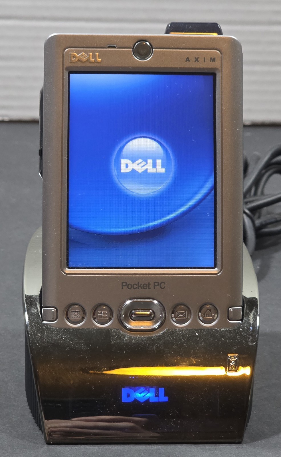 Dell Axim x3 Pocket PC - Charging Dock and USB Sync Cables - No Stylus - Working