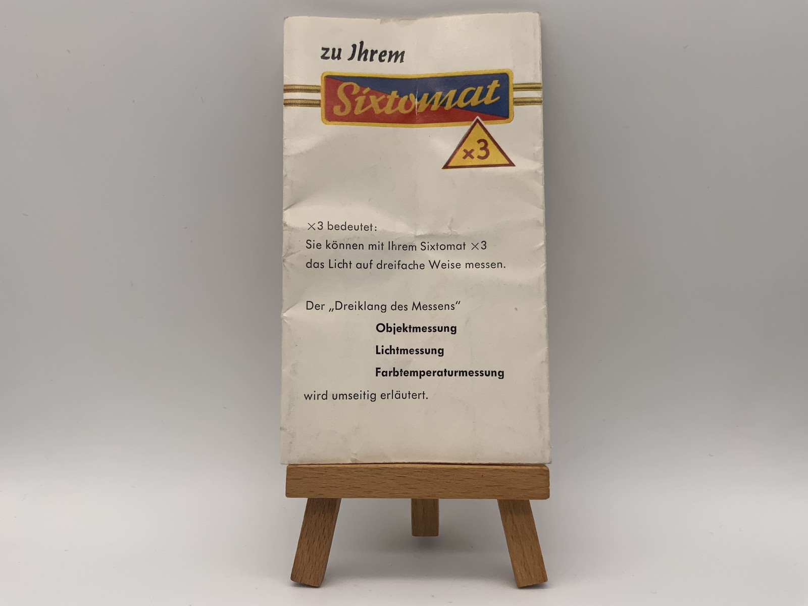 Gossen Sixtomat The Golden Guideline For Your Sixtomat Info Book German