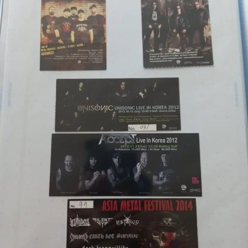 Concert Tickets Bundle - Various Artists