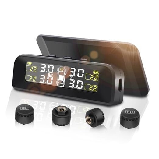 Tire Pressure Monitoring System Solar TPMS,Tire Pressure Monitor System with 4 