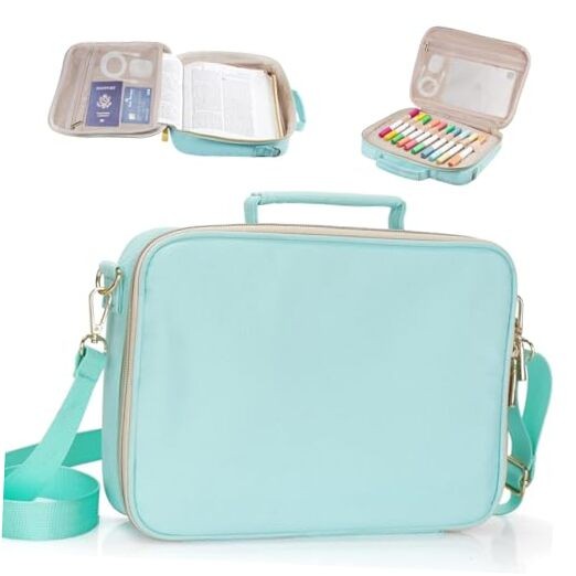  Bible Cover for Women,Carrying Book Case Church Bag Bible Protective Green