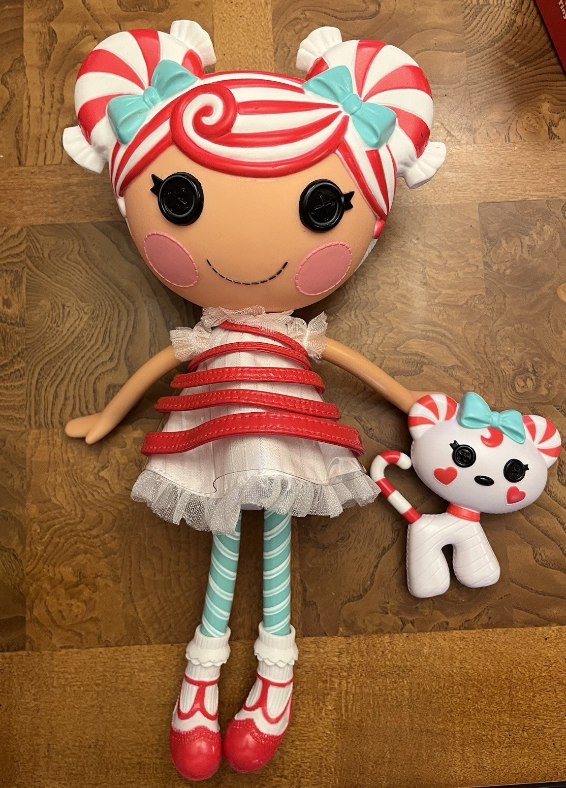 Lalaloopsy Mint E Stripes Full Size Doll With Outfit and Pet 12”