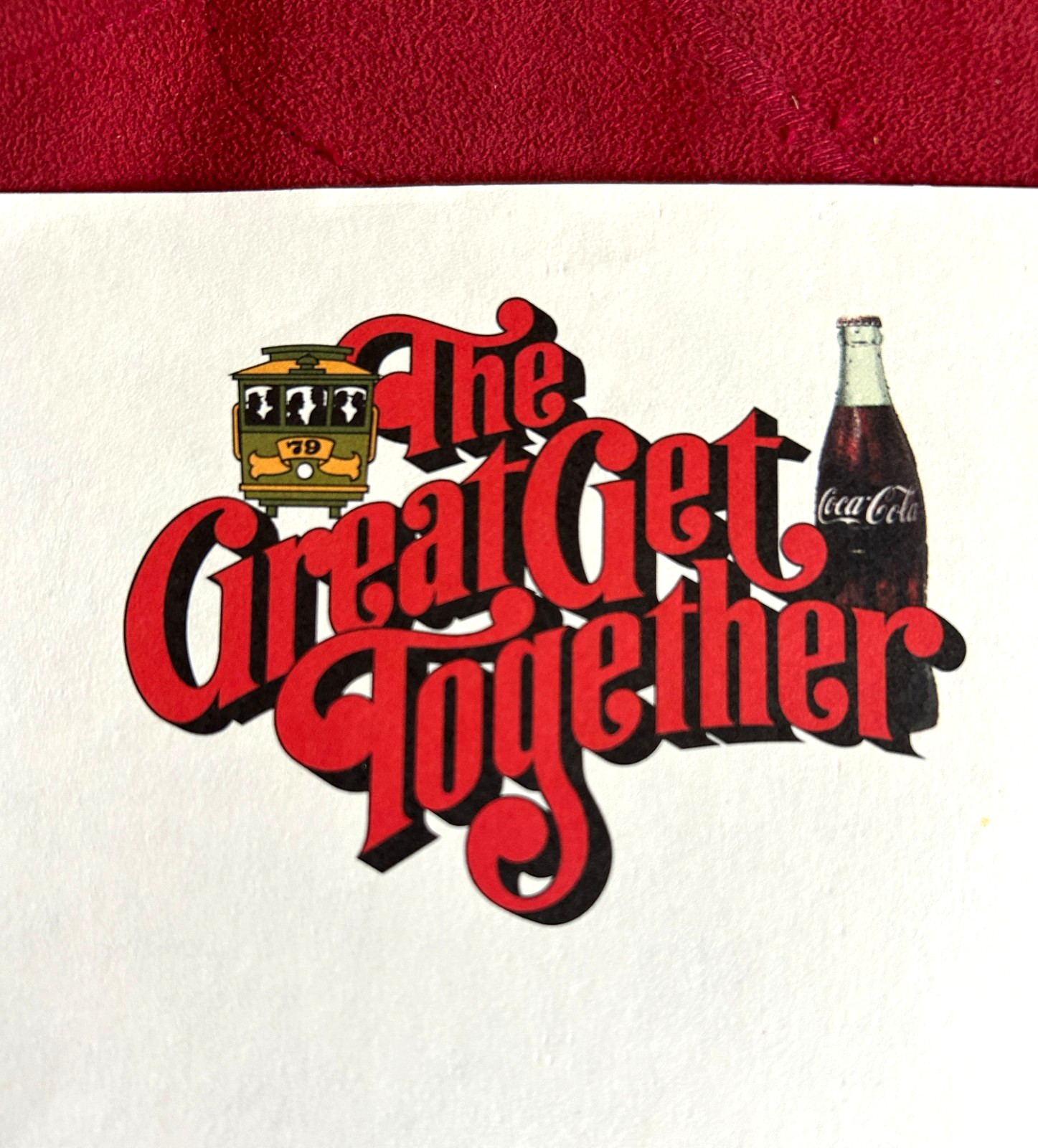 1979 Coca Cola The Great Get Together San Francisco CA Letterhead NOS