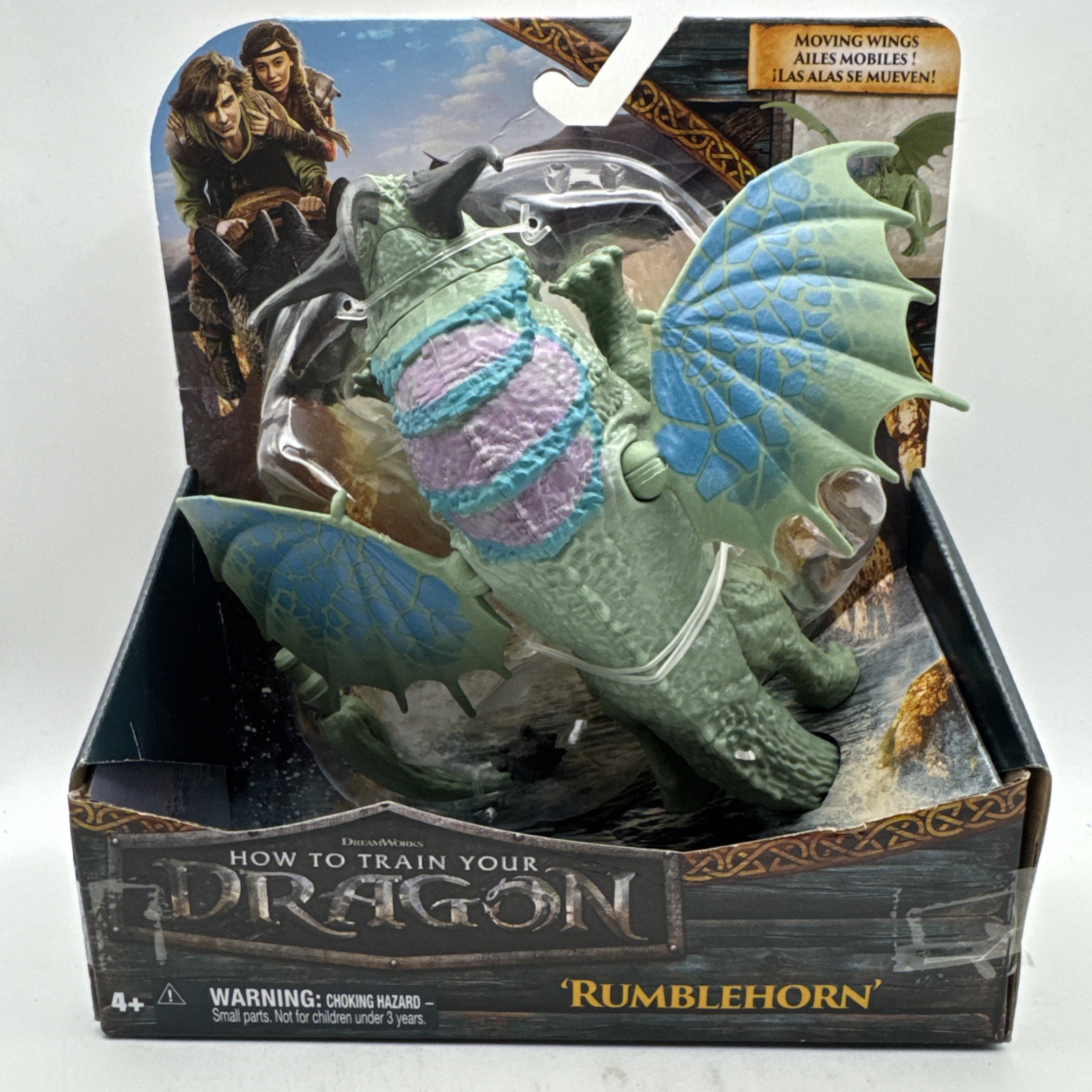Dreamworks How To Train Your Dragon Rumblehorn Movie Live Action Figure Spin