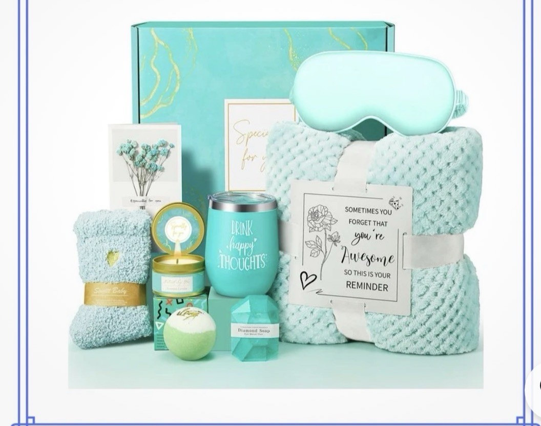 Birthday Spa Gift Basket for Women, Mom, Wife, Sister – Relaxing Self Care Set