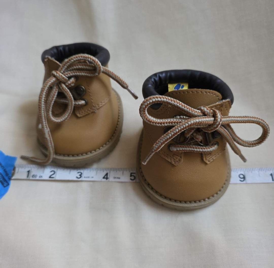 Build-a-Bear Workshop BABW  “Bearhand Boots” Tan Hiking/Work Boots 