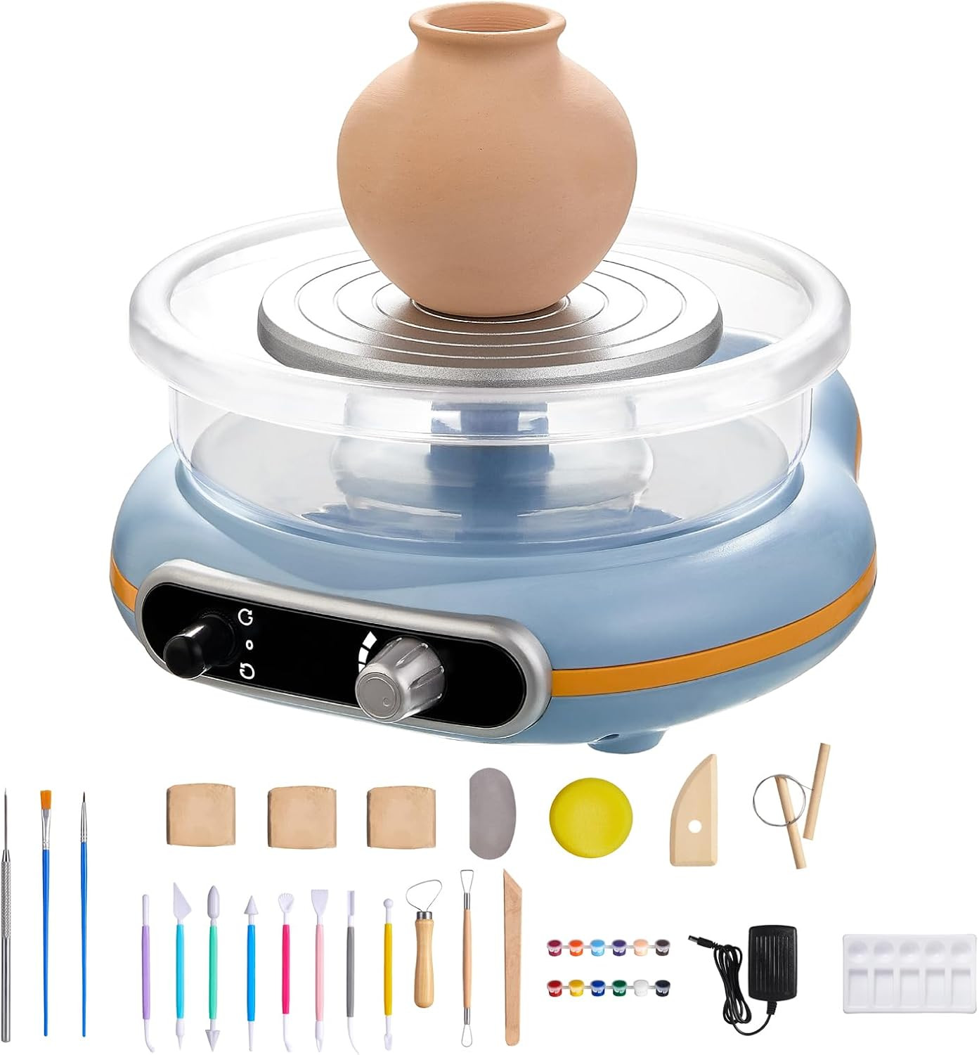 Pottery Wheel for Kids,Mini Pottery Wheel for Children and Beginners - 4.7-Inch 