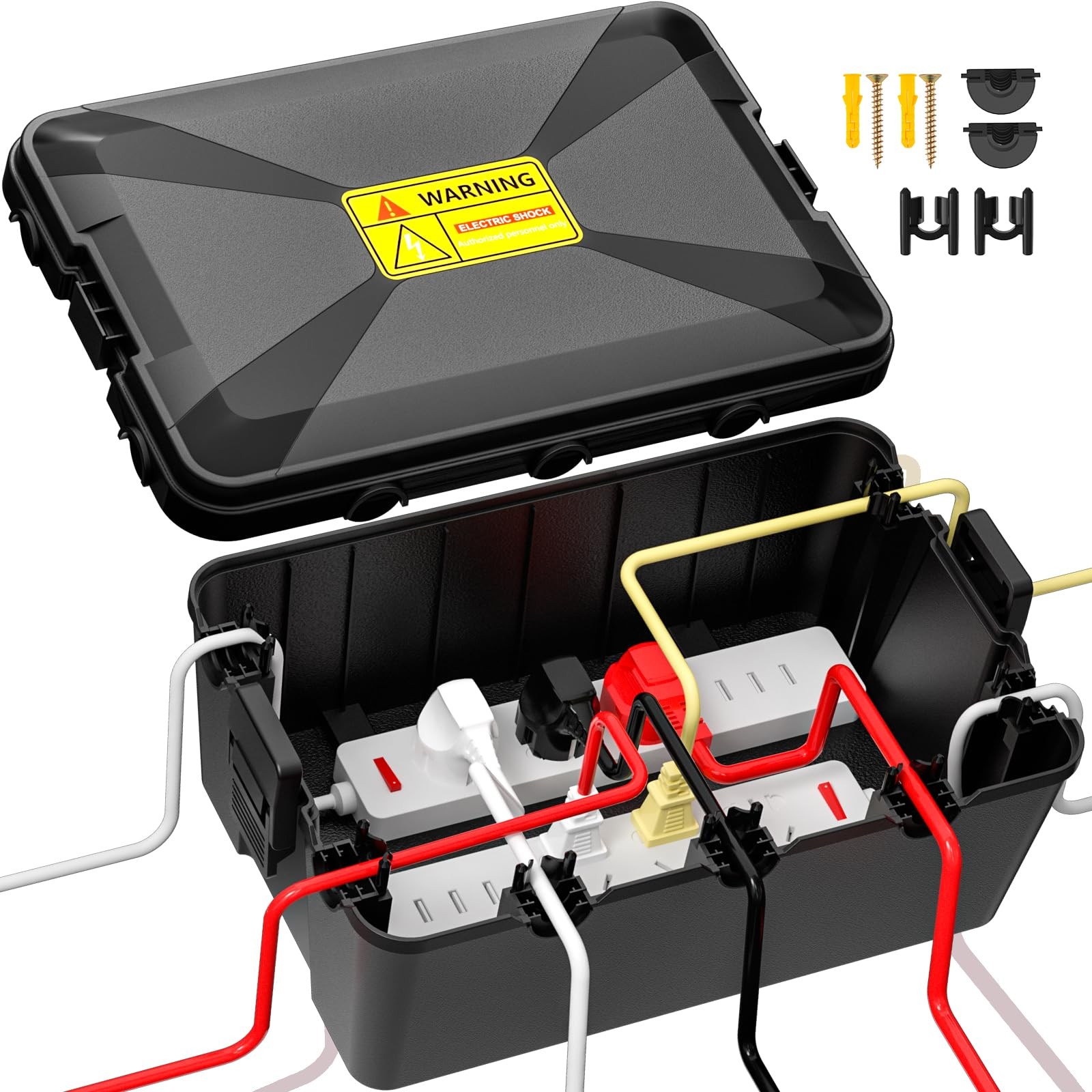 Clatoon 12.8"x8.2"x5" Large Waterproof Outdoor Electrical Box IP54