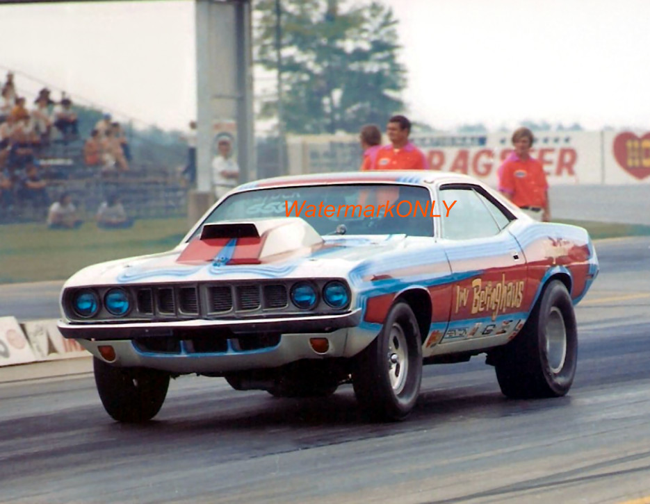 "Irv Beringhaus" 1971 Plymouth 'Cuda MOPAR Pro Stocker PHOTO! #(3)