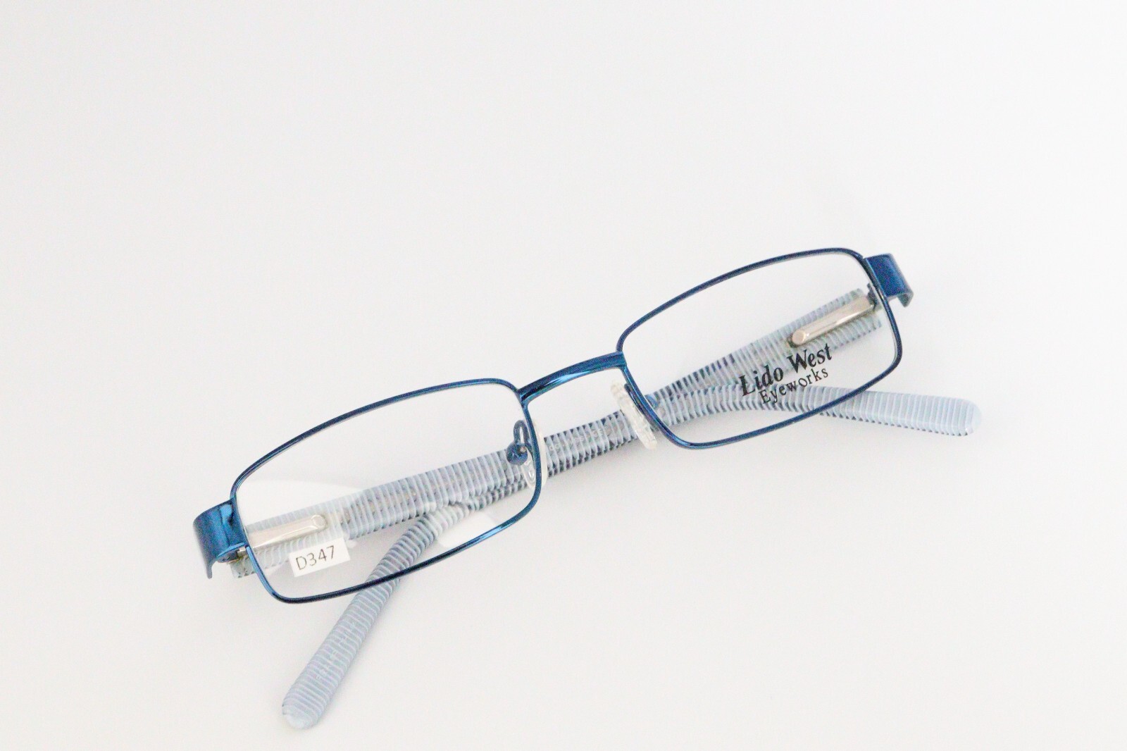LIDO WEST SEAL Navy Blue 43-18-130 Eyeglass Frames Flex Hinges D347