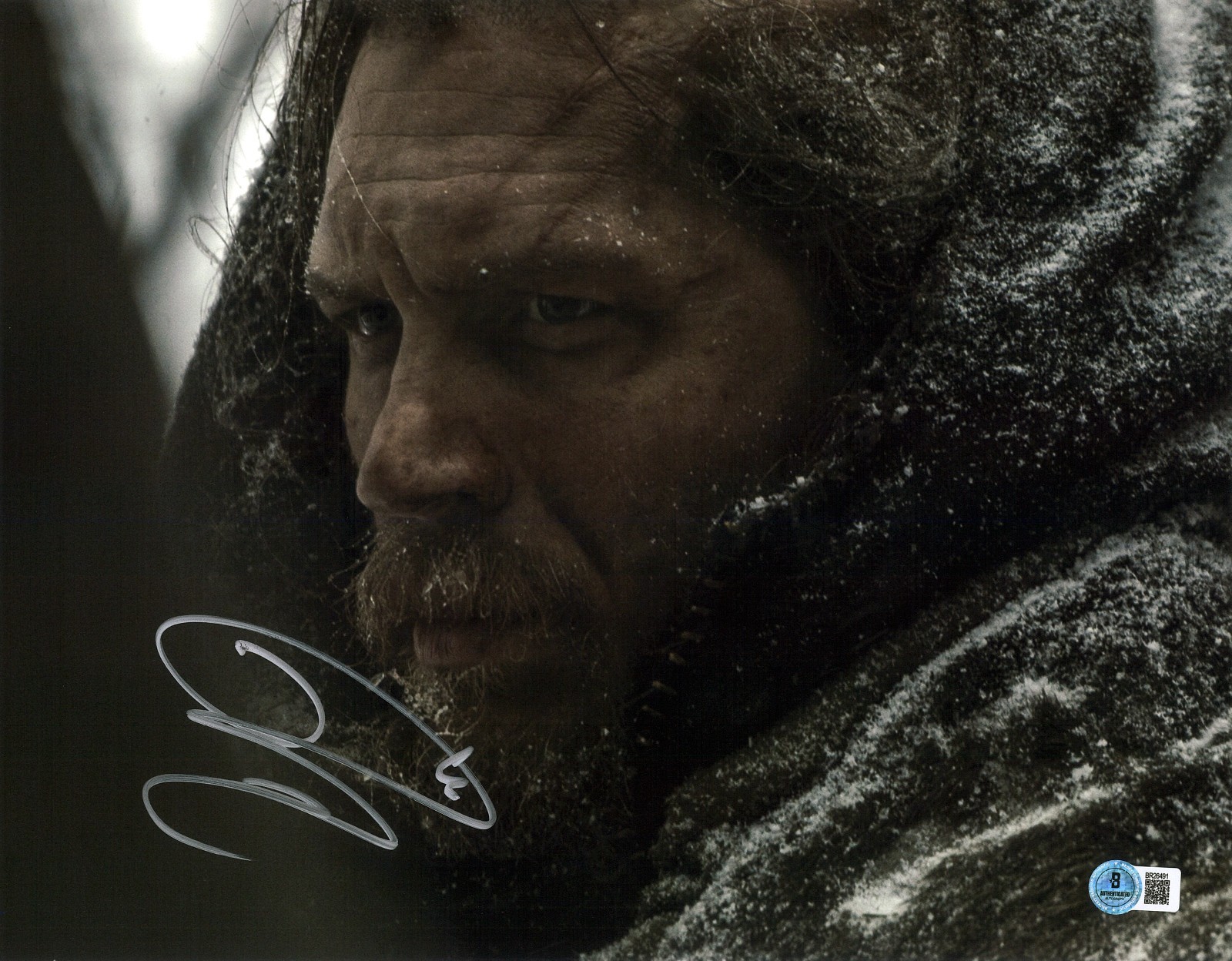 TOM HARDY SIGNED AUTOGRAPH THE REVENANT 11X14 PHOTO BECKETT BAS