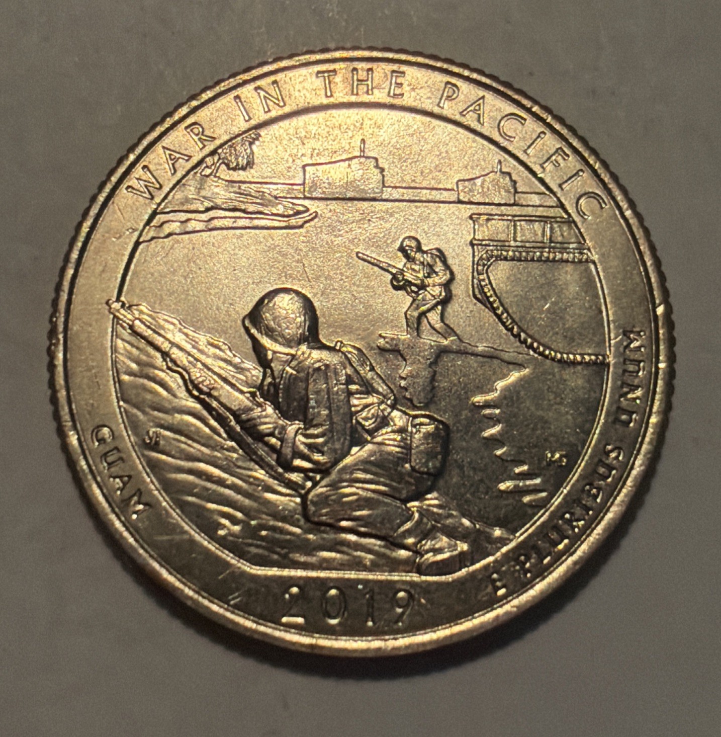 2019 W WAR IN THE PACIFIC West Point Quarter, America The Beautiful Series
