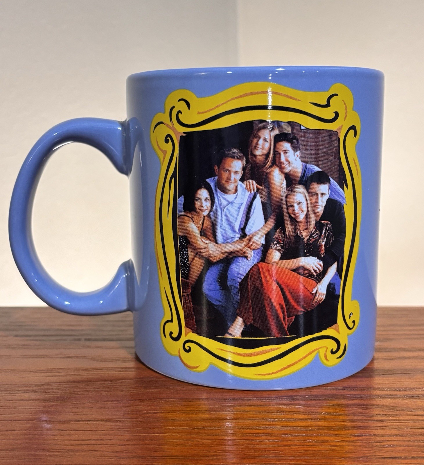 Friends Official Merch TV Series Blue Mug With Cast Photo Large 20oz