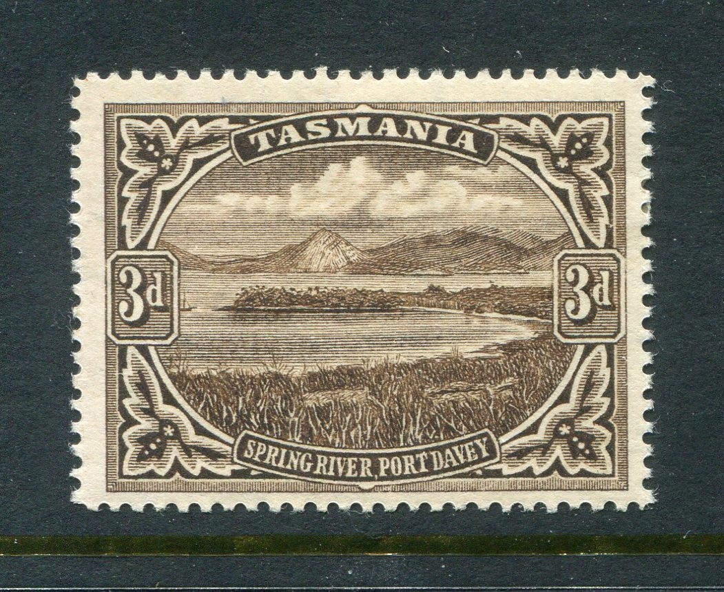 Tasmania #90 Spring River Port 3 P. [Mint Hinged] 