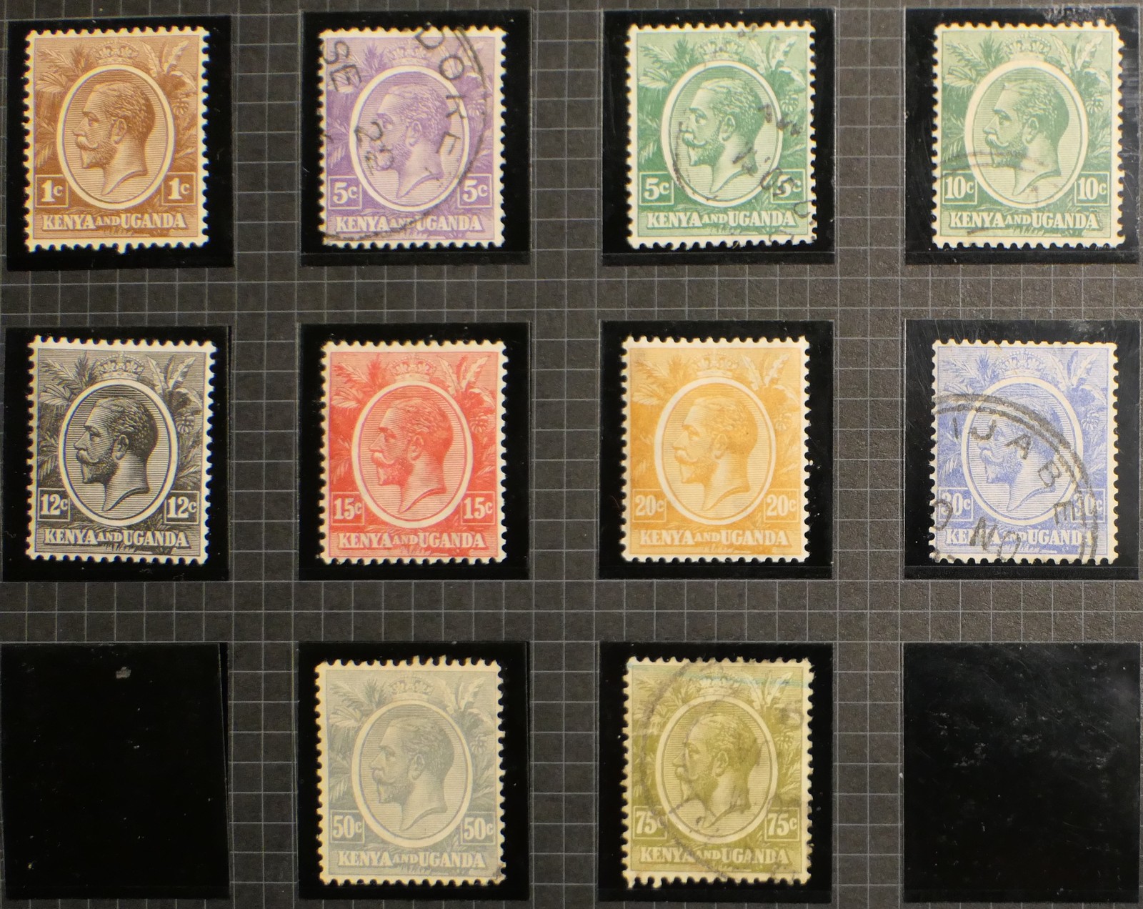 KUT Scott # 18-21, 23-28, Part-Set of 10, Mint/Used