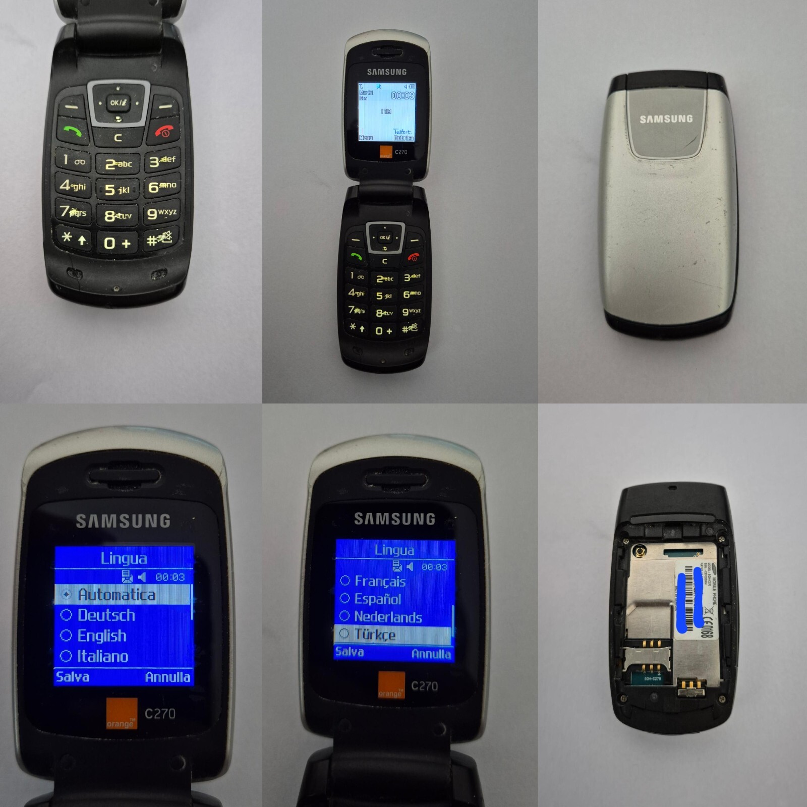 SAMSUNG SGH C270 GSM UNLOCKED SIM FREE UNLOCK 2 CELL PHONE