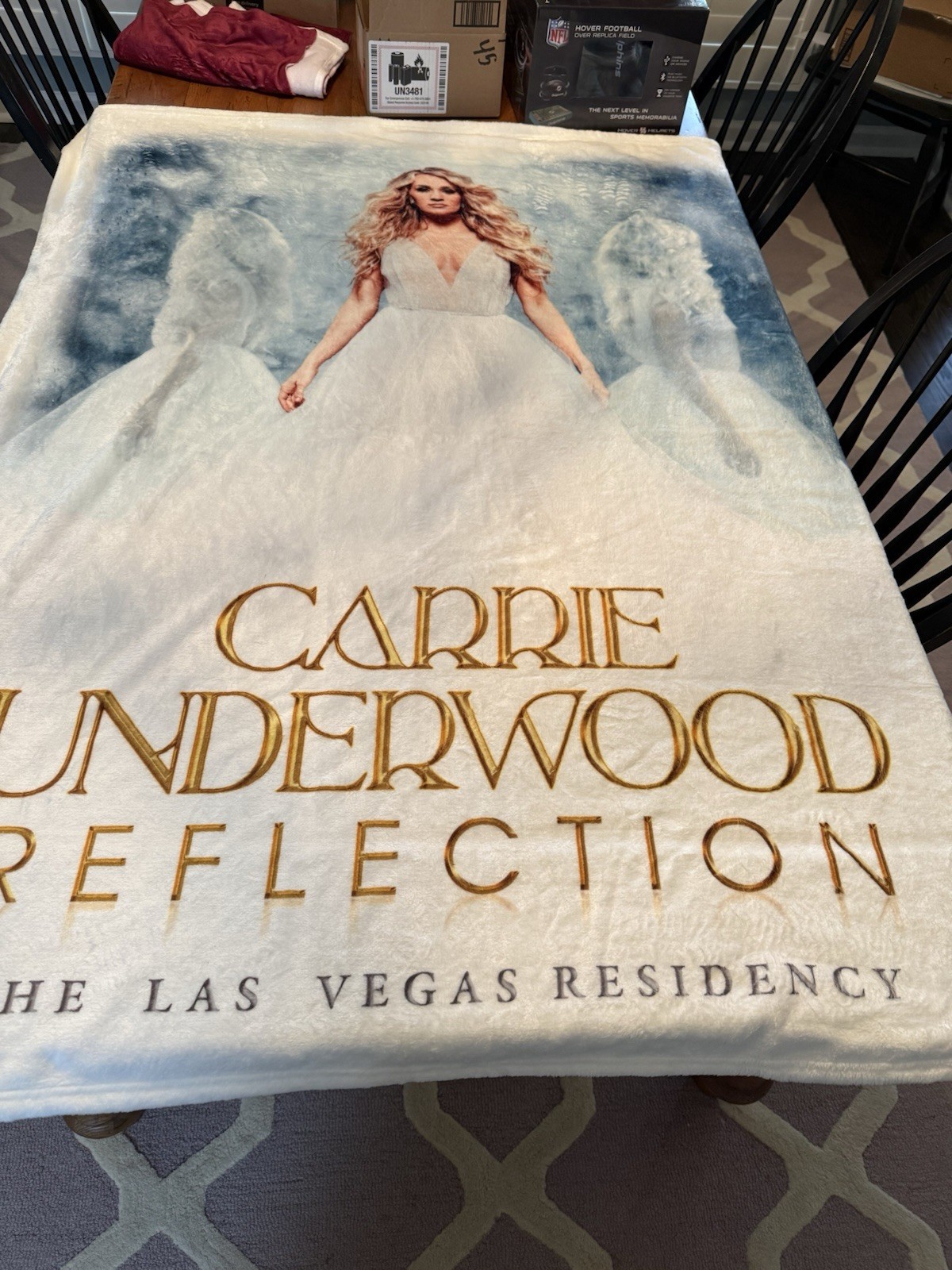 Official Carrie Underwood Reflections Tour Las Vegas Concert Blanket 58" x 49"
