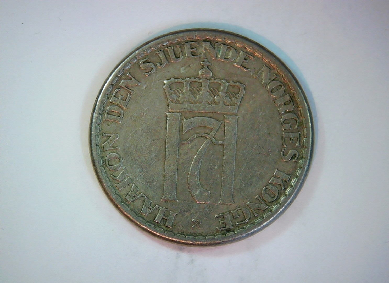 Norway 1957 1 Krone Norway 1 Krone (Haakon VII monogram / coat of arms) Coin