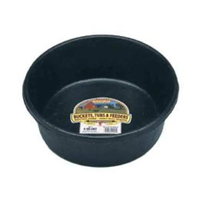 Miller Manufacturing Little Giant 4 Quart Rubber Feed Pan