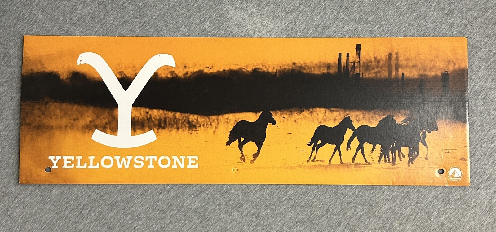 2024 Spirit Halloween Display End Cap 24" x 8" - YellowStone