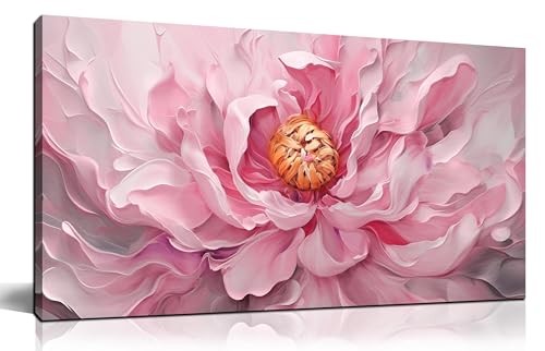  Floral Wall Art for Living Room Wall Art Large Botanical 20"L x 40"W Pink