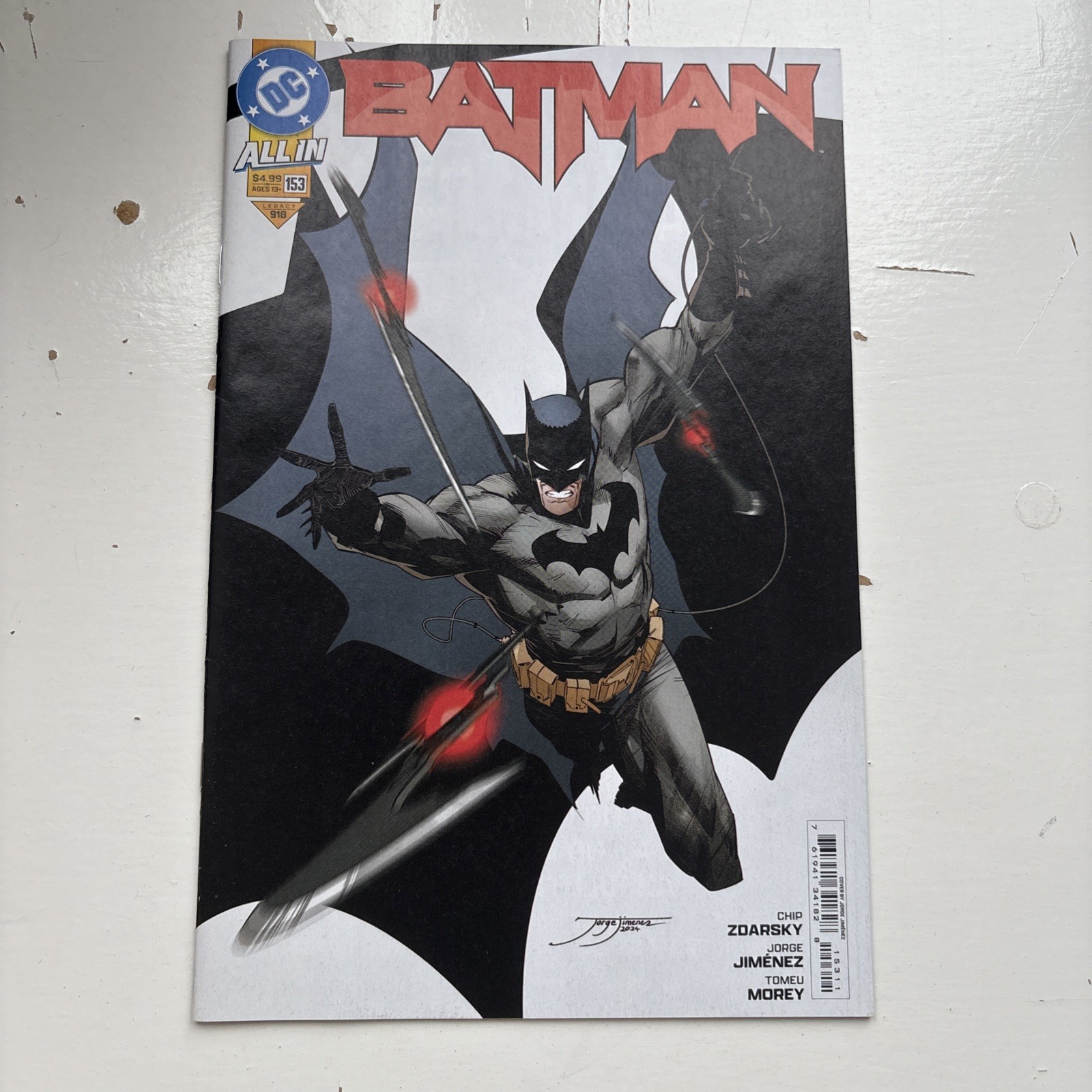 BATMAN #153 Cvr A DC Comics 2024 153A Jimenez (W) Zdarsky
