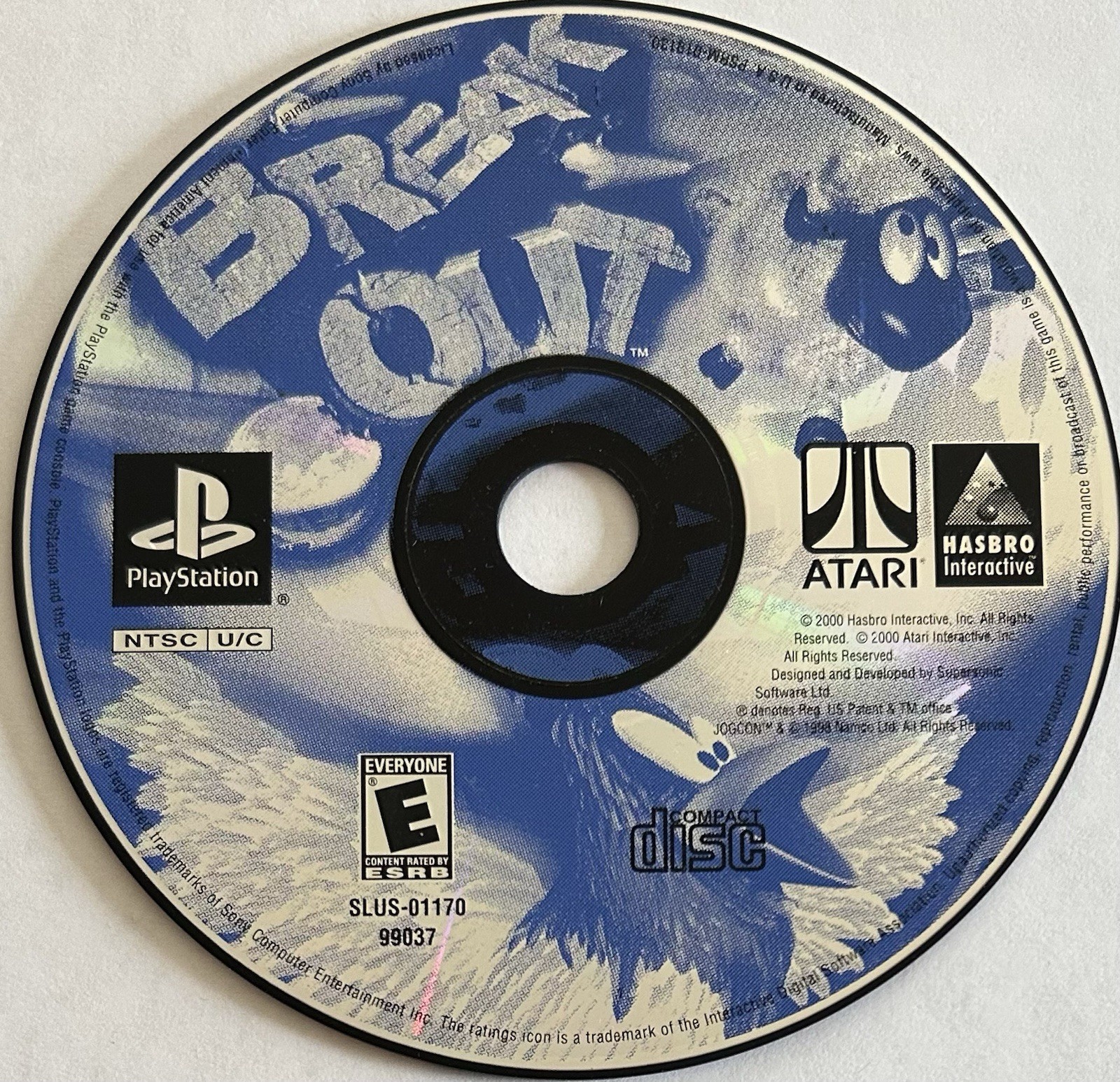 Breakout (Sony PlayStation 1, PS1) DISC ONLY | NO TRACKING | M2145