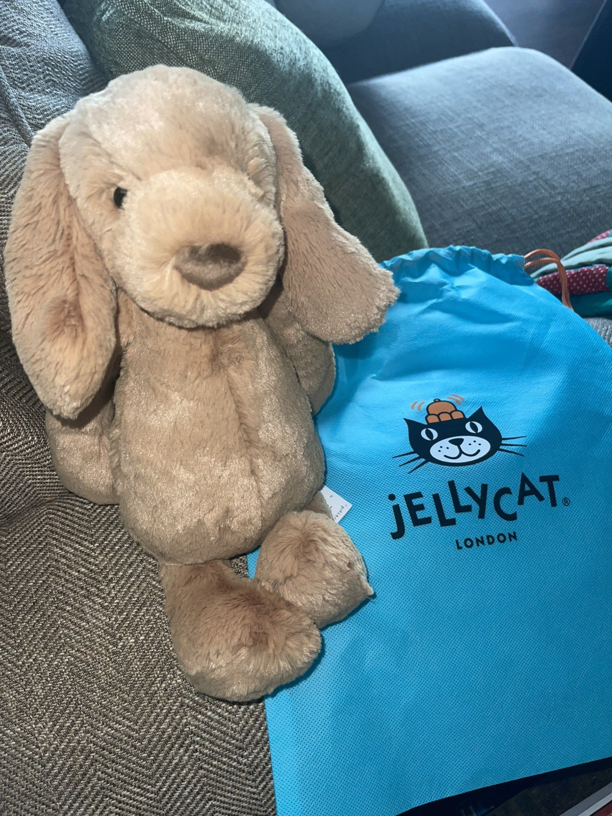 Jellycat Bashful Toffee Puppy Original Medium  AUTHENTIC BNWT dust bag included