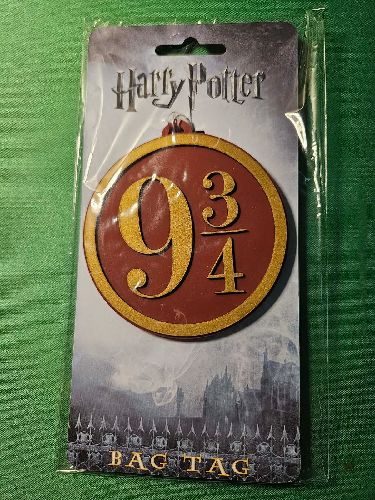 Harry Potter 9 3/4 Bag Tag Hogwarts Express Platform 9 3/4 NEW