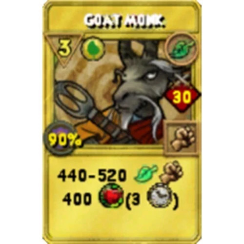 Wizard101 | 1 Goat Monk TC | Fast Delivery - Treasure Card