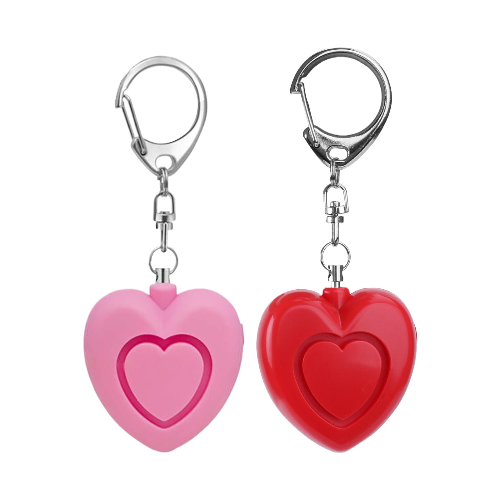 Personal Safety Alarm Heart Shaped Protection Device For Women Girls Kids