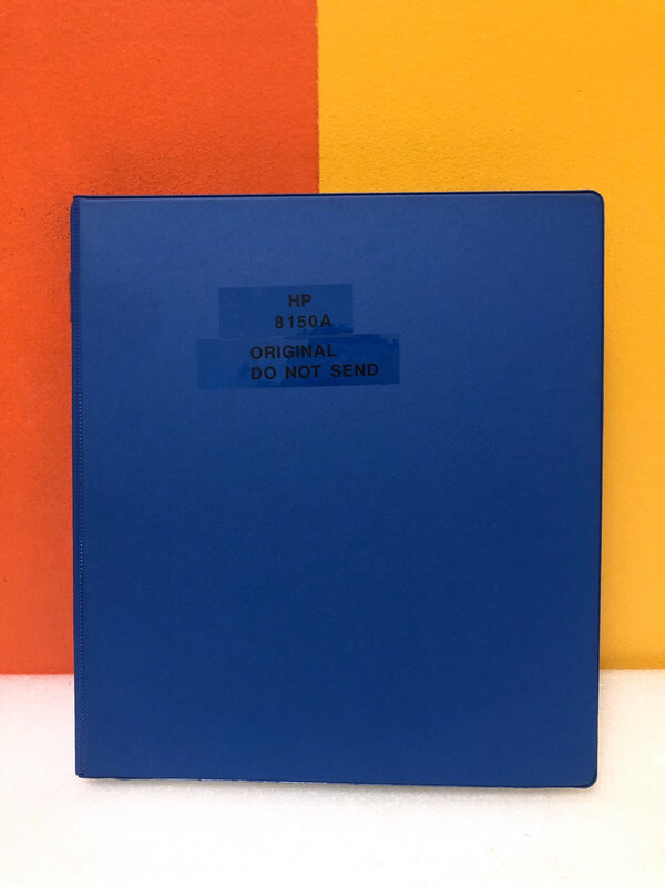 HP 08150-90001 8150A Optical Signal Source Operating & Service Manual