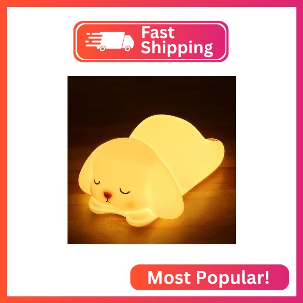 Tremdwoto Bunny Night Light for Kids - 16 Color Changing, Rechargeable Dimmable 