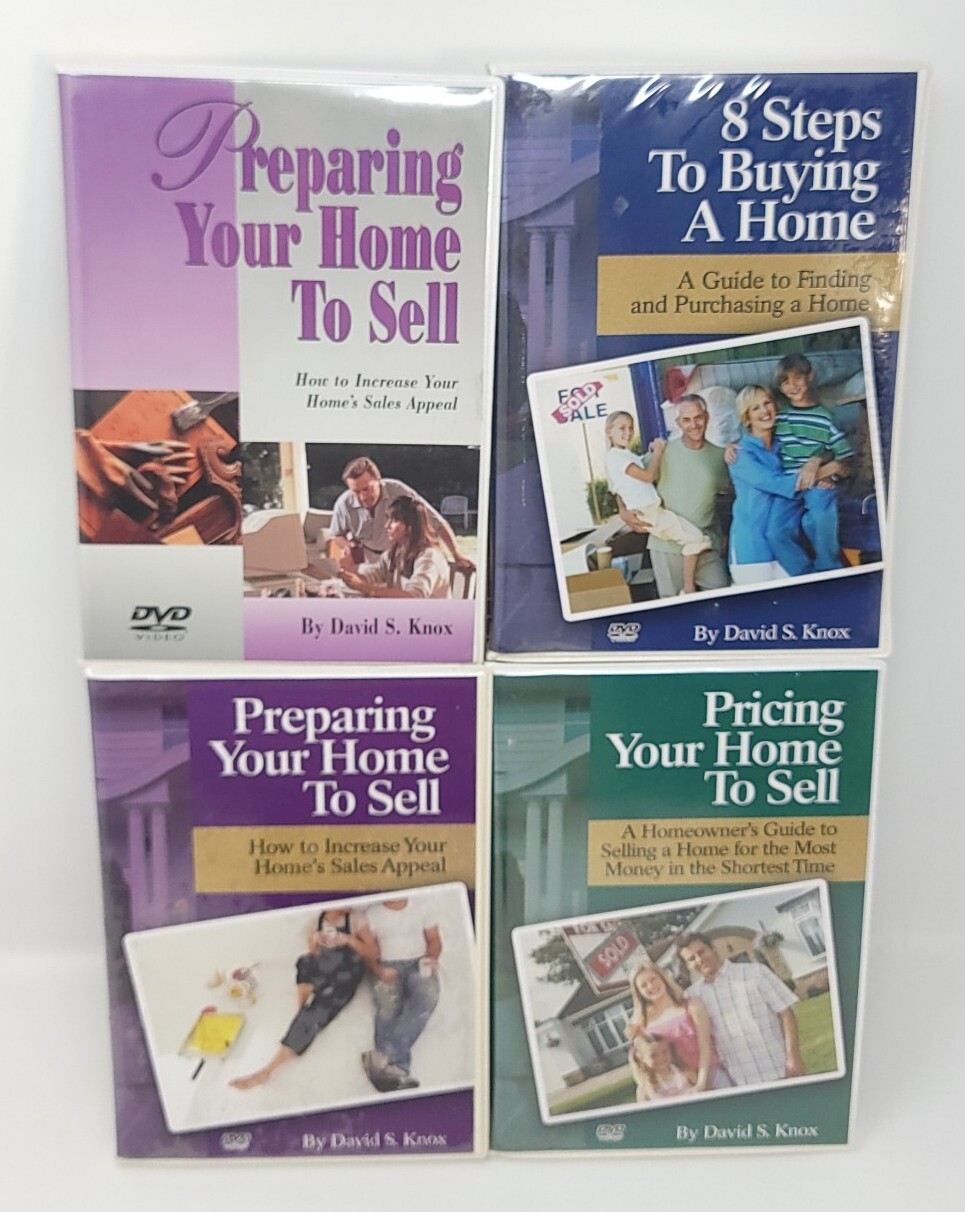 Real Estate Agent DVD Lot of 6 by David Knox on Selling/Buying for Seller/Buyer