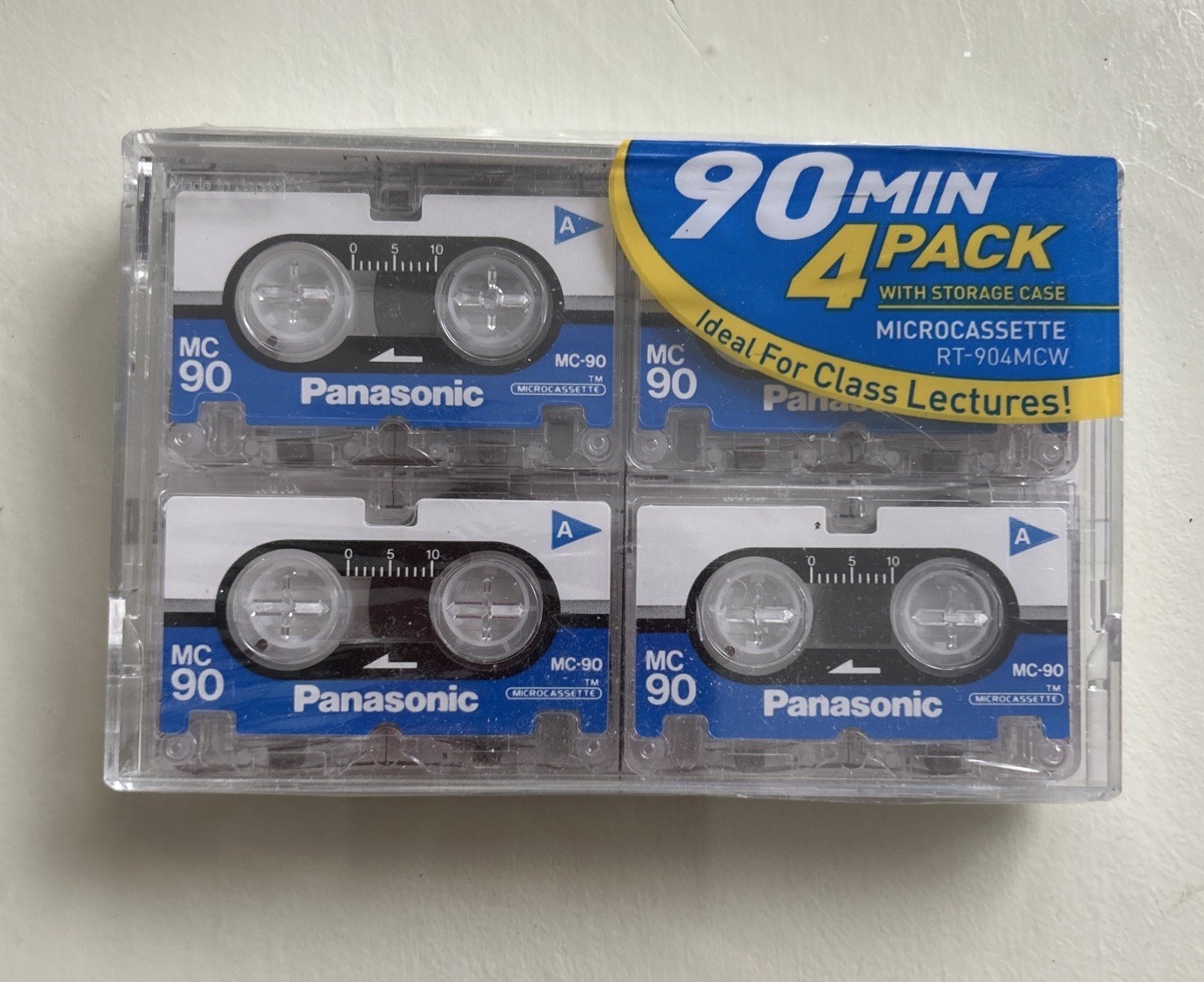 Panasonic Microcassette Tapes  RT-604MC 4 Pack New Sealed