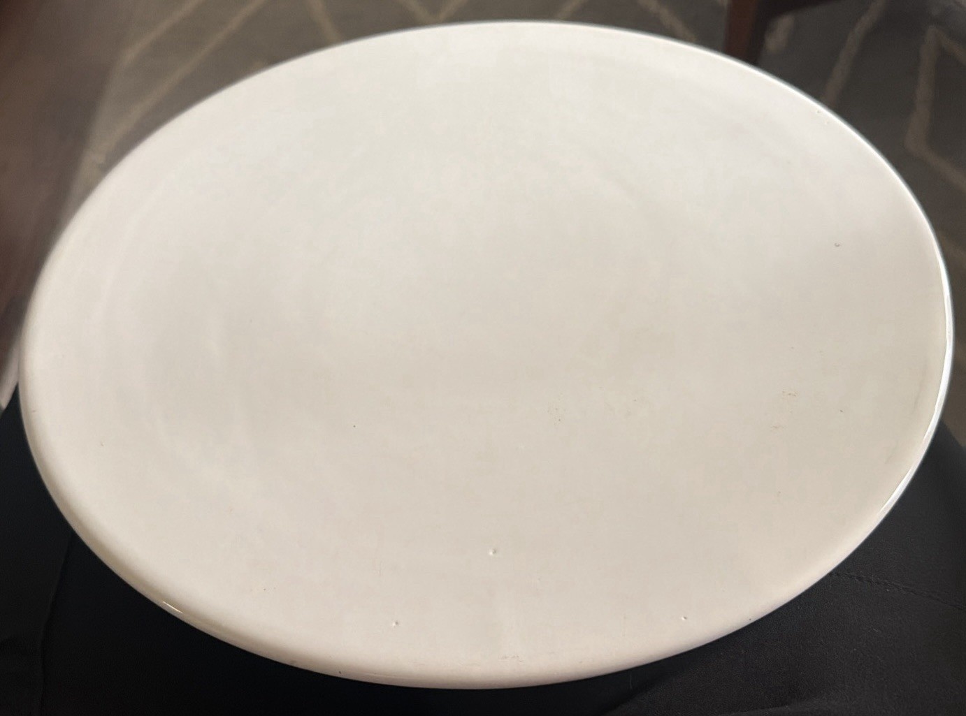 At Home America Bistro Buffet 14" Baking and Serving Stone White