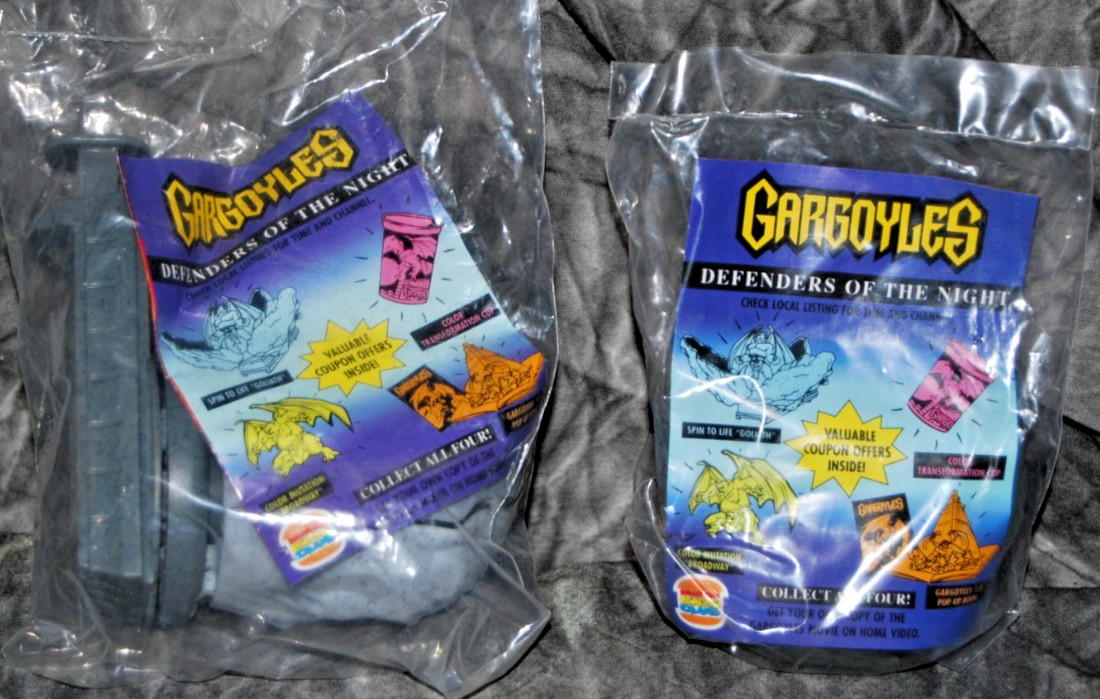 Lot of 2 New Gargoyles Defenders of the Night Burger King Kid's Meal Toys 1995