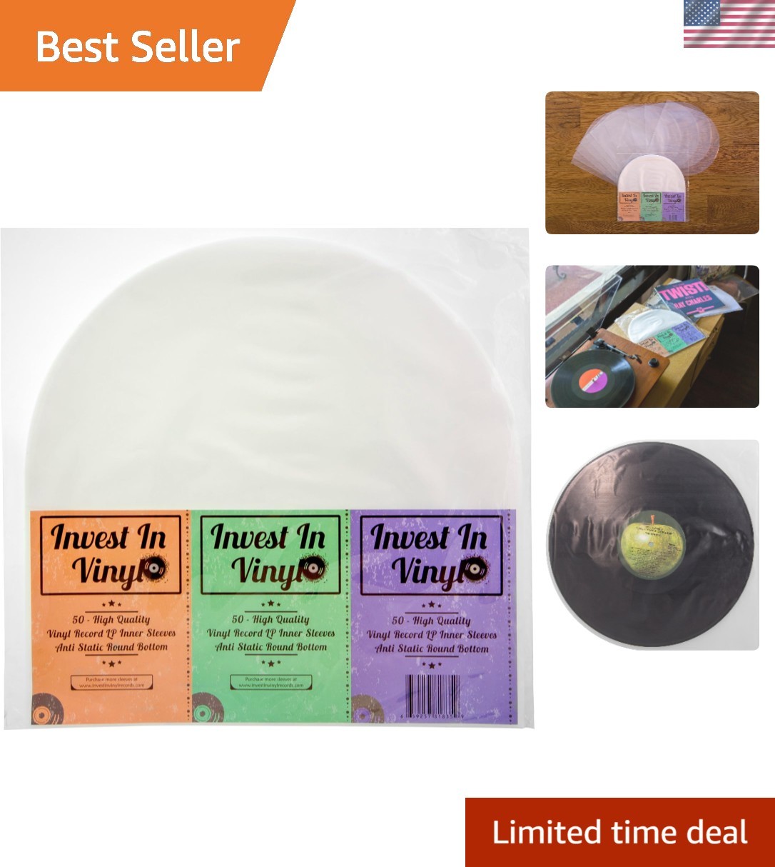 Archival Quality 50 Count 12" Vinyl Record Sleeves - Ultimate Record Protection