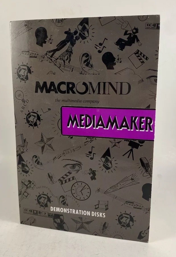 MacroMind Mediamaker Demonstration Disks Macintosh 128k Vintage Floppy Set 