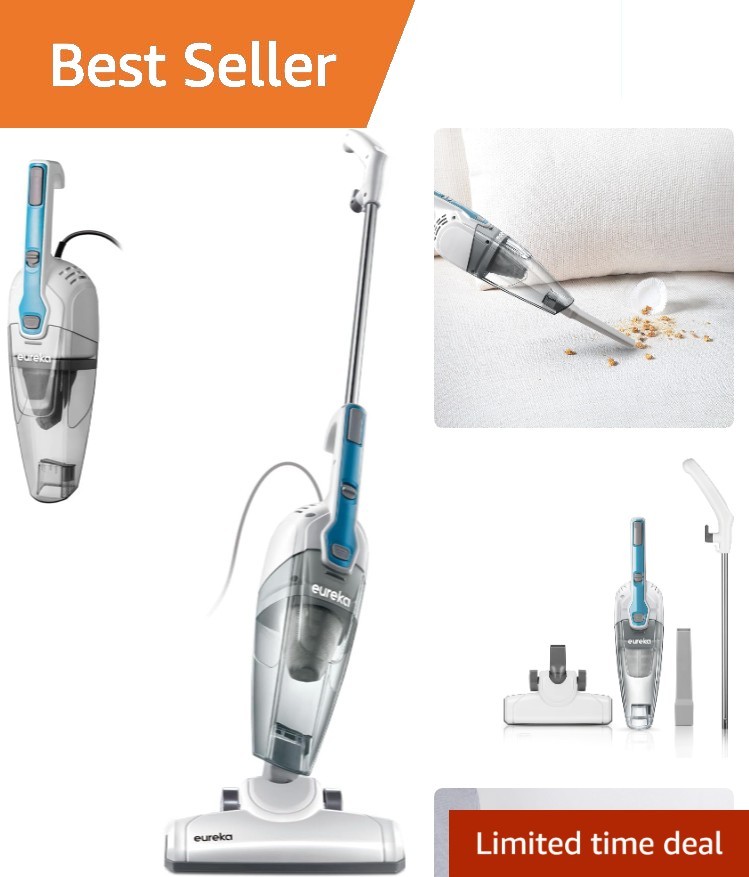 Aqua Blue Lightweight 3-in-1 Corded Vacuum - Effortless Pet Hair Cleaning