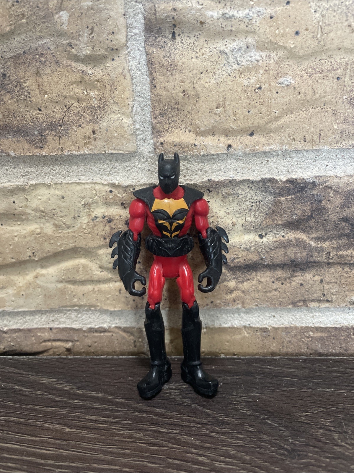 DC Comics Unlimited Batman 4" Action Figure Red Black Suit 2013 Mattel 